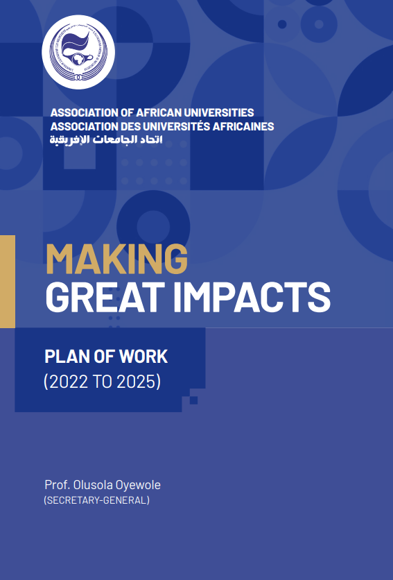 Making Great Impacts – Plan of Work -2022 to 2025