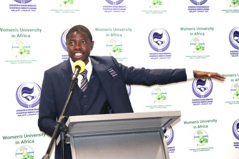 Speaker -Dr Martin Mushumba from Zambia Higher Education Authority (HEA)